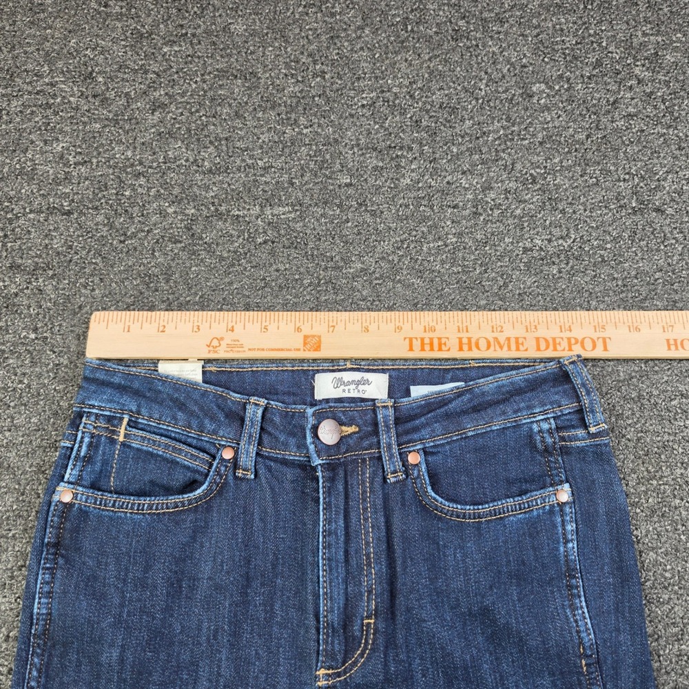Wrangler Retro Bailey High Rise Trouser Jeans Vanessa Womens 27x34 Flared NEW - Picture 8 of 8